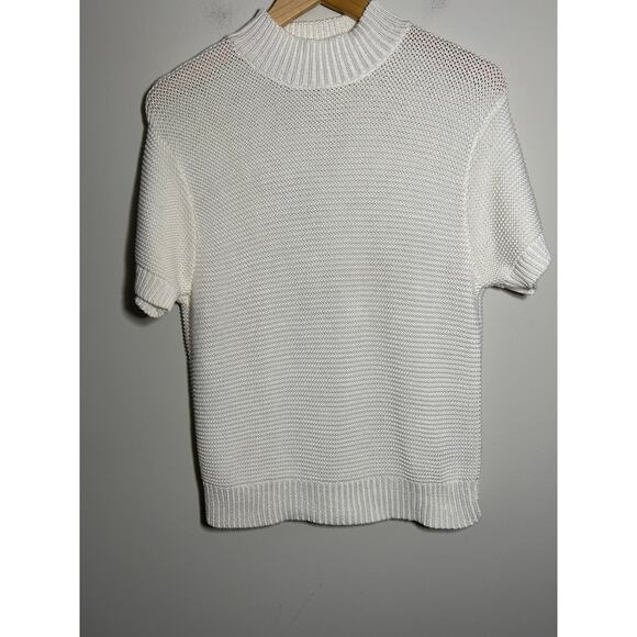 Jones New York Sweater cotton Short Sleeve Size Large - Picture 3 of 6